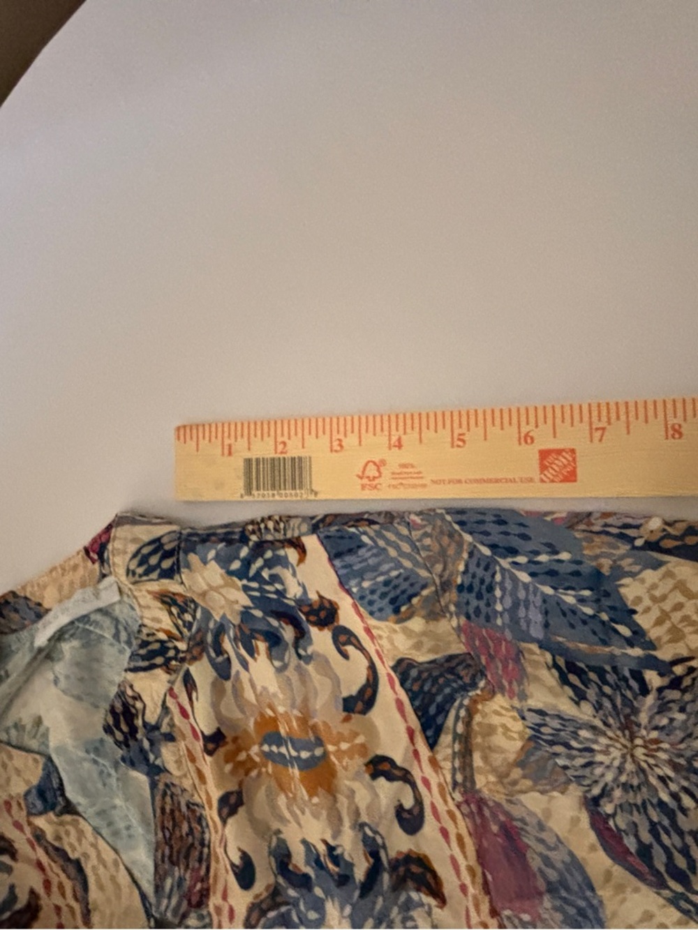 Made in Italy Bohemian Floral Tiered Mini Dress in Cream, Blue & Pink Women’s M - Picture 12 of 13